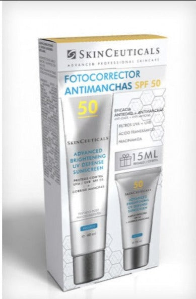 Skinceuticals PACK PROMOCIONAL Advanced Brightening UV Defense SPF 50 40 mL + 15mL DE REGALO