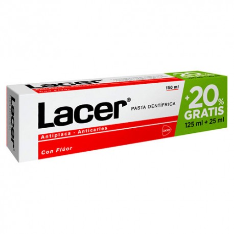 Lacer Pasta Dentrífica 125 mL+25mL REGALO