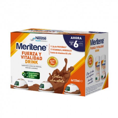 Meritene Fuerza y Vitalidad Drink 6x125mL