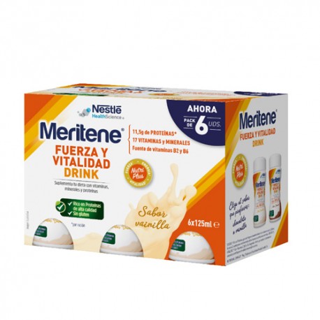 Meritene Fuerza y Vitalidad Drink 6x125mL