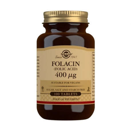 Solgar Folacín Ácido Fólico 400 µg 100 comprimidos
