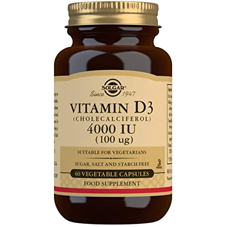 Solgar Vitamina D3 4000 UI (100 μg) (Colecalciferol) 60 cápsulas vegetales