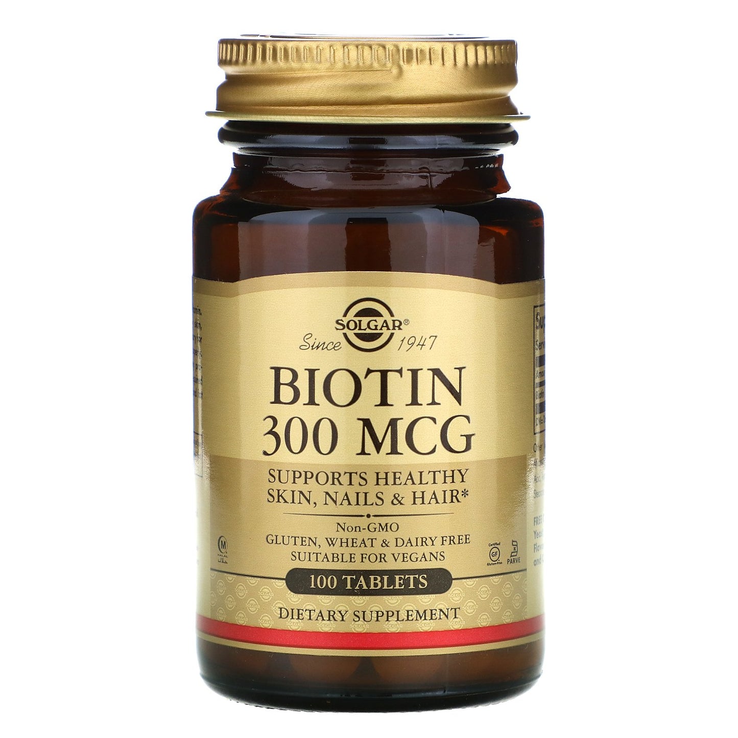 Solgar Biotina 300 µg 100 comprimidos