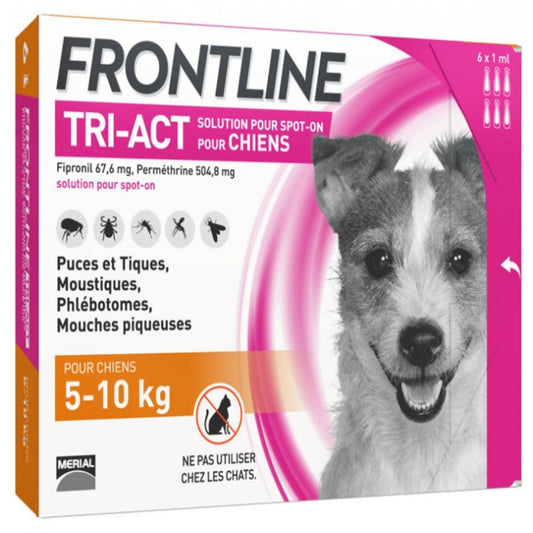 Frontline Tri-act 5-10Kg 3 pipetas