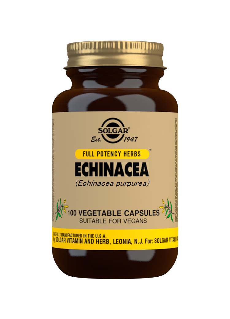 Solgar Equinácea (Echinacea purpurea) 100 cápsulas vegetales