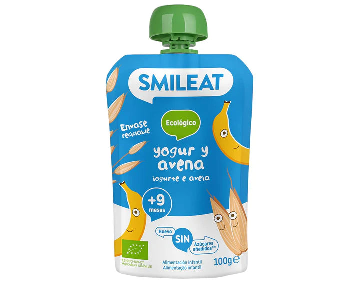 Smileat Pouch Yogurt Avena 100g