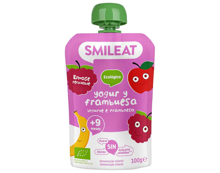 Smileat Pouch Yogurt Frambuesa 100g