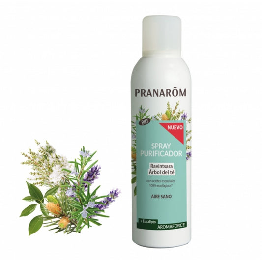 Pranarom Aromaforce Spray Purificador Ravintsara y Árbol del té 150 mL