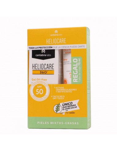 Pack Promocional Heliocare Gel Oil Free + Spray Advanced 75mL