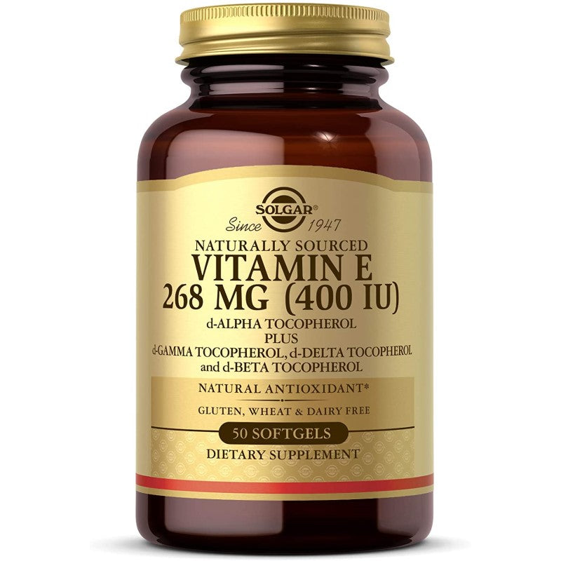 Solgar Vitamina E 400 UI (268 mg) 50 cápsulas blandas